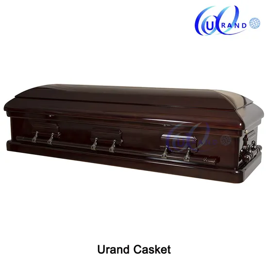Solid Mahogany Full Couch Wooden Burial Casket 