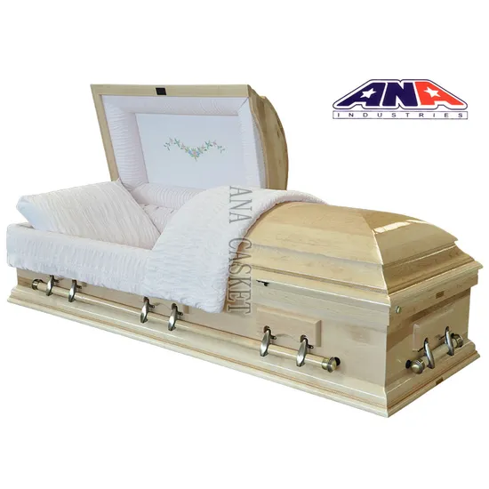 Solid Maple Cremation Urn for Funeral Supply 