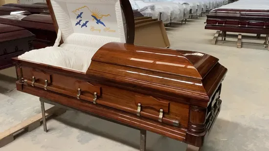 Pink Oak Solid Wooden Mother Pink Casket 