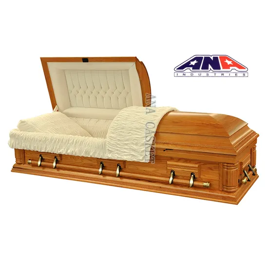 Solid Oak Funeral Wooden Casket and Coffins 