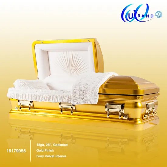 Steel Funeral Metal Casket and Coffins for Us Market 
