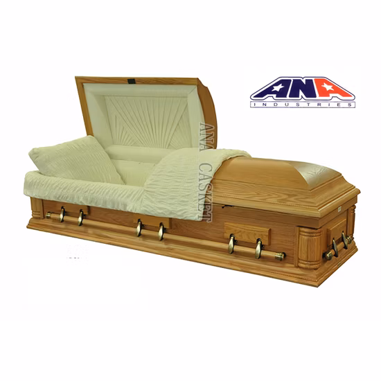 Us Style Maple Veneer Wooden Casket and Coffins