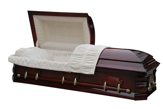 Praying Hand Corner Carved Caskets 