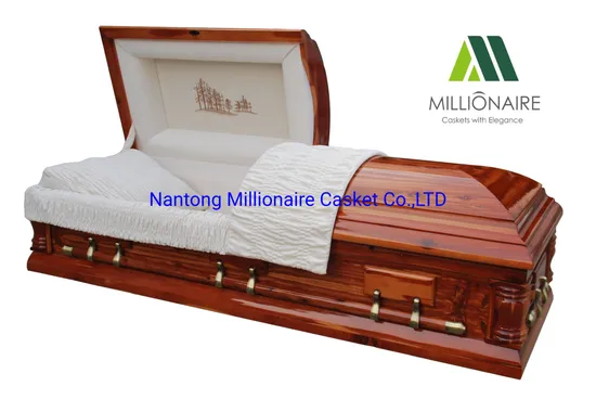 Solid Cedar Wood Caskets with Aromatic Smell 