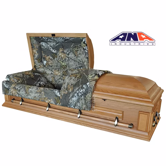 American Style Veneer Maple Casket for Funeral Products