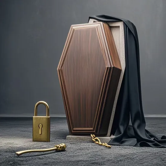 Natural Wood Color Cremation Cardboard Coffin Paper Casket Funeral Products 