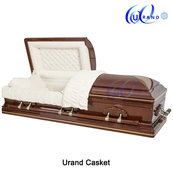 Luxury Carved Lug Solid Wood Casket 