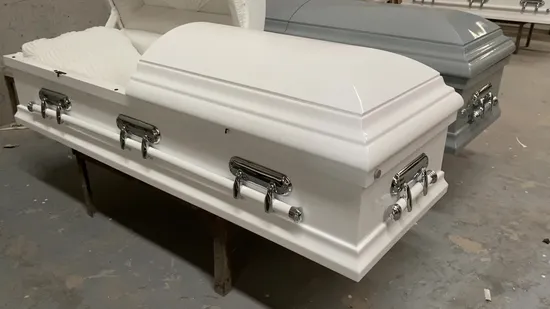 Millionaire Solid Oak American Style Luxury Funeral Wooden Poplar Coffins and Caskets for Adult Funeral 
