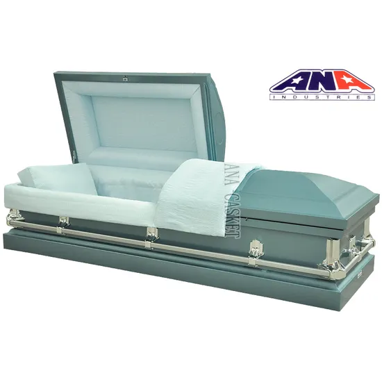 Manufacturers Modern Cheap Decorative Us Style 20 Ga Steel Metal Casket 