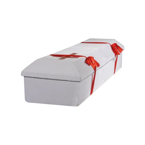 Cardboard Hard Paper Cremation Coffin for Incinerating in Crematorium Funeral Products 
