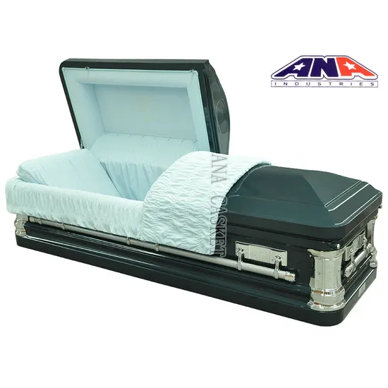 Ana Low Price American Coffin Adult 18 Ga Steel Metal Coffin Casket 