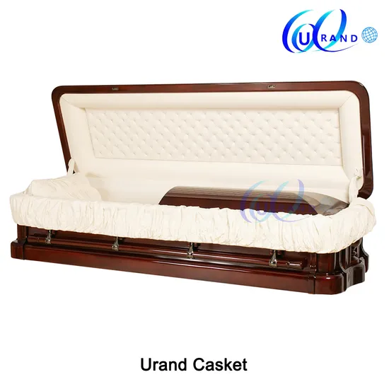 Dome President Casket Luxury Top Quality Solid Mahogany Casket 