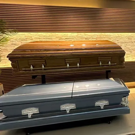Best Selling Coffin Composite Wood Casket Lowering Price Caskets and Coffins 
